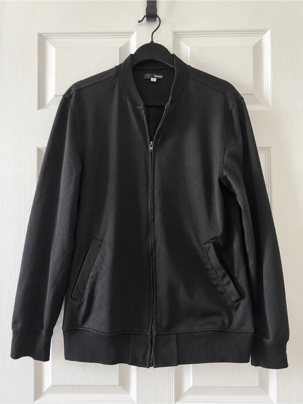 Elwood Mens Black Lightweight Long Sleeve Full Zip Jacket Size M